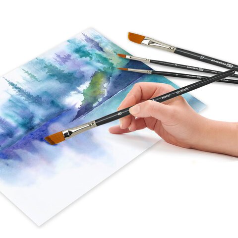 Кисти художественные набор 12 шт., синтетика, BRAUBERG ART CLASSIC