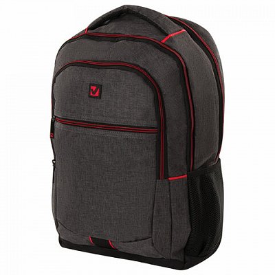 Рюкзак BRAUBERG универсальный, с отделением для ноутбука, «BOSTON», серый, 47×30×14 см, 228867