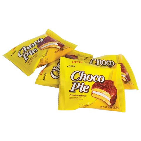 Пирожное Lotte Choco Pie банановое 336 г (12 штук в упаковке)