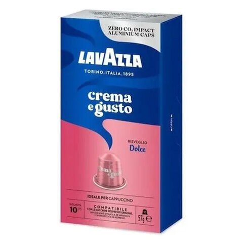 превью Кофе в капсулах LAVAZZA «Crema&Gusto Dolce» для кофемашин Nespresso10 порций