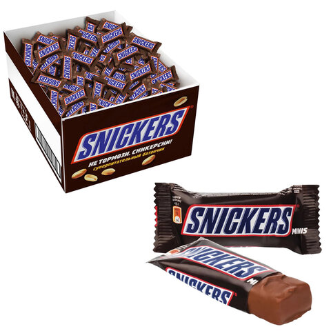 превью Батончики мини SNICKERS «Minis» шоколадные2.9 кг