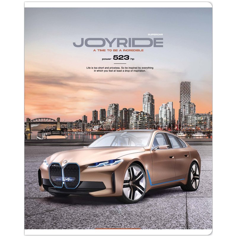 Тетрадь 80л., А5 клетка ArtSpace. «Авто. Enjoy the ride»