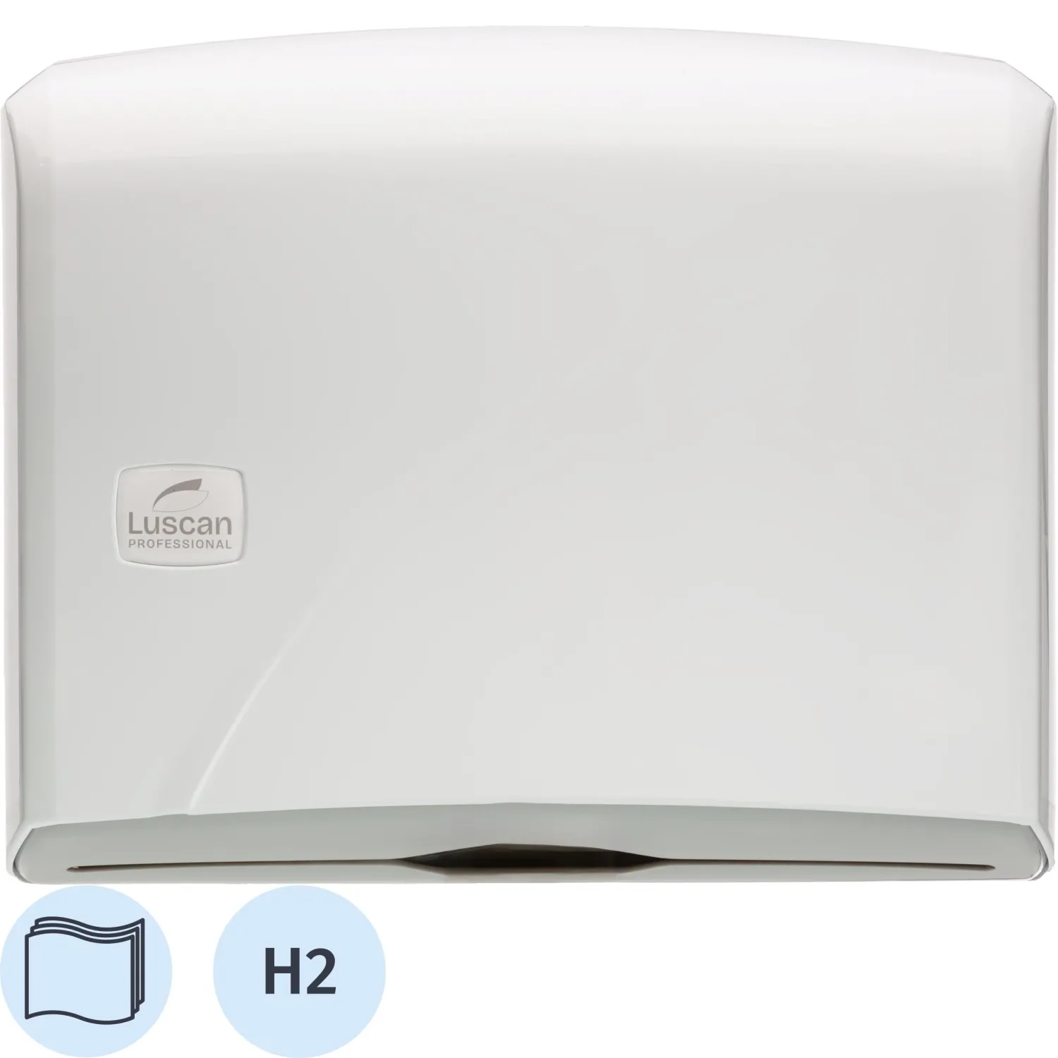Диспенсер для полотенец листовых Luscan Professional H2 белый
