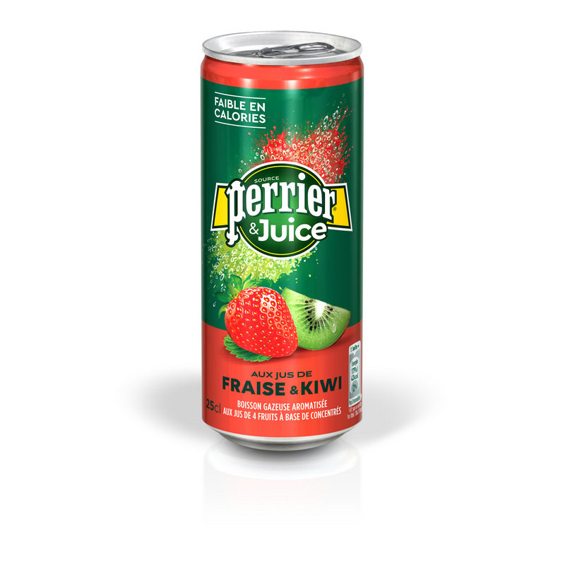 Напиток Perrier газированный с соком клубника-киви 0.25 л (4 штуки в упаковке)