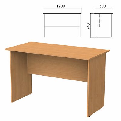 Стол письменный «Бюджет», 1200×600х740 мм, груша ароза