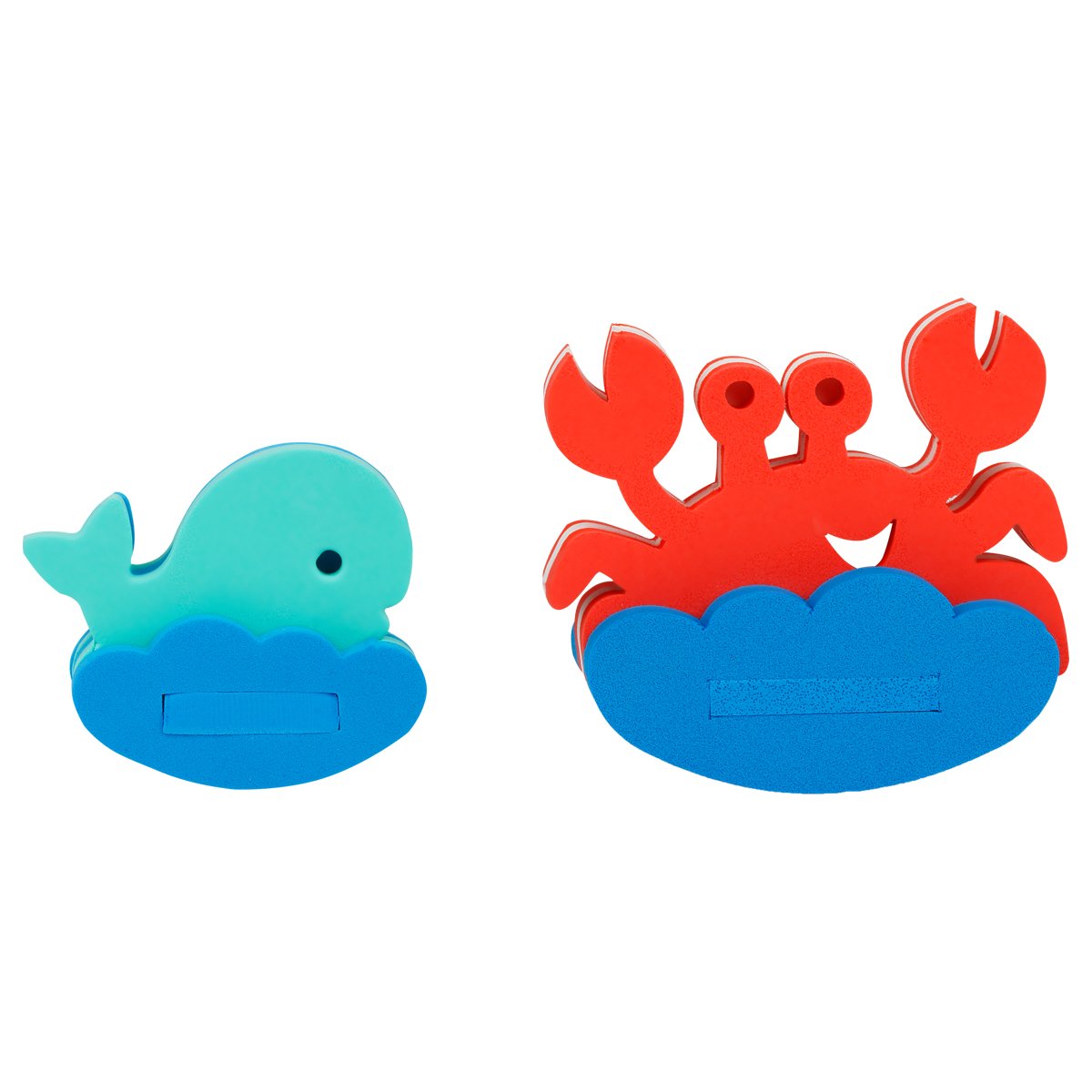 Игрушка-конструктор для купания ТРИ СОВЫ «Краб и кит», EVA, 6 элементов, 2 игрушки
