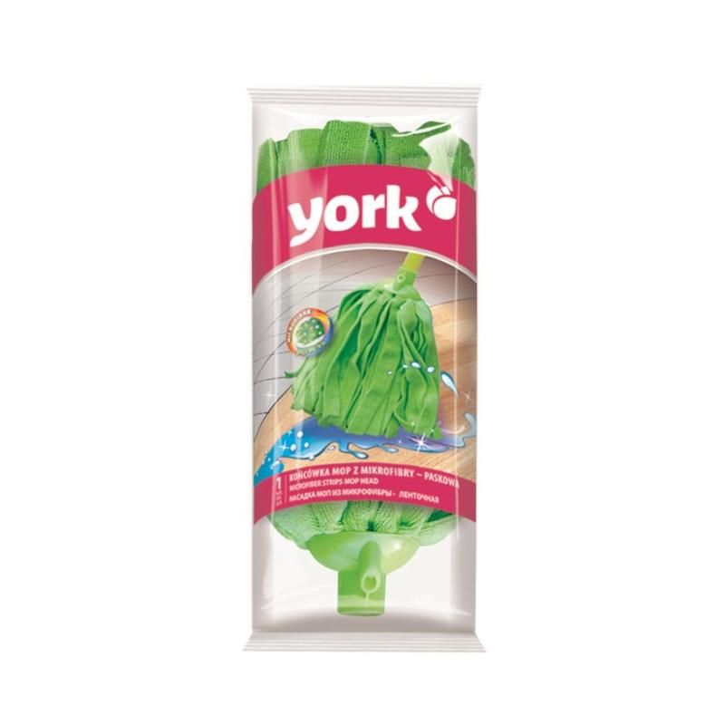 Насадка МОП ленточная York микрофибра 30×12 см зеленая