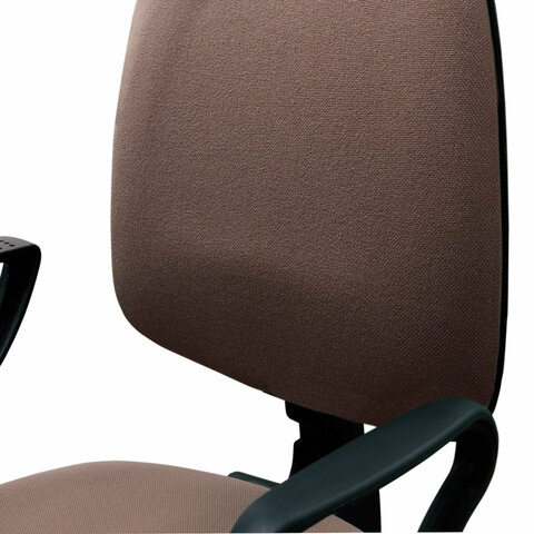 Кресло BRABIX Prestige Ergo MG-311, регулируемая эргономичная спинка, кожзам, бежевое