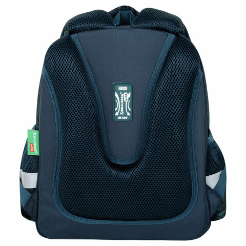 Ранец BRAUBERG KIDS STANDARD, 2 отделения, «Dino chase», 3D панель, 36×28х14 см