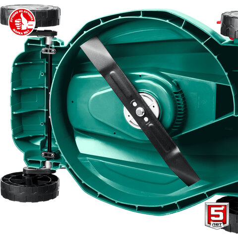 Газонокосилка сетевая ЗУБР ГСЦ-42-2000, 2000 Вт, 3200 об./мин, ширина скашивания 42 см