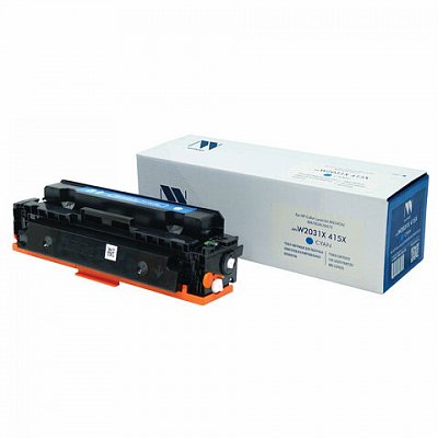 Картридж лазерный NV PRINT (NV-W2031X) для HP Color LaserJet M454dn/M454dw, голубой, ресурс 6000 страниц