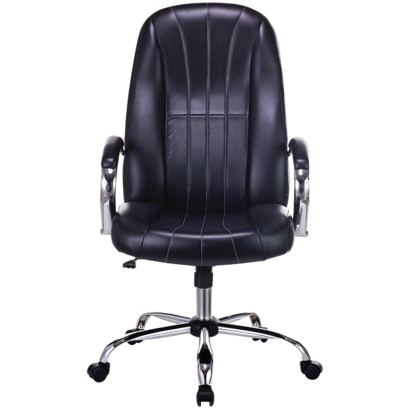 Кресло VB_Echair-658 SL PU кожзам черный хром