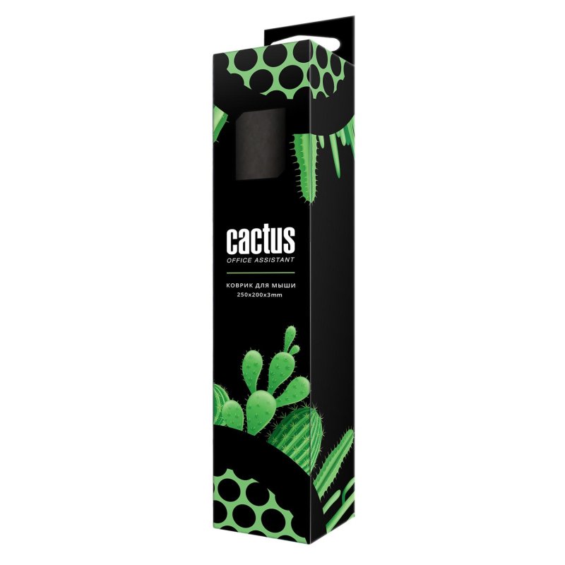 Коврик для мыши Cactus CS-MP-D01S Black Мини черный 250×200x3мм