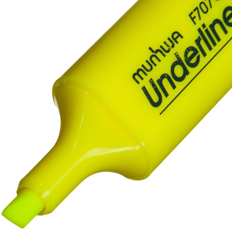 Текстовыделитель MunHwa UnderLine желтый (толщина линии 1-5 мм ...