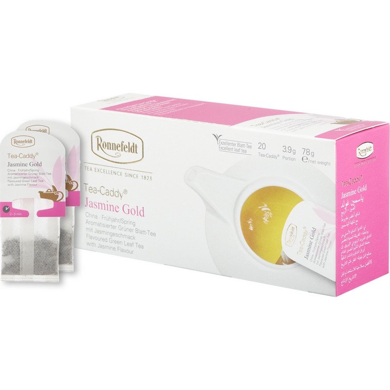 превью Чай Ronnefeldt Tea Caddy Jasmine Gold зеленый с жасмином 20 пакетиков