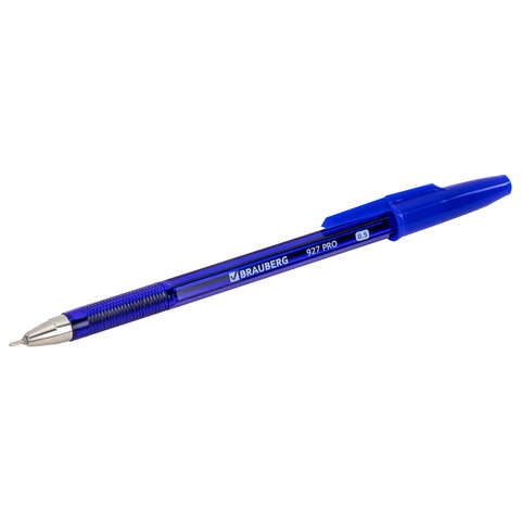 Ручка шариковая BRAUBERG 927 PRO «WRITING 3.0», СИНЯЯ, пишущий узел 0.5 мм, линия письма 0.25 мм