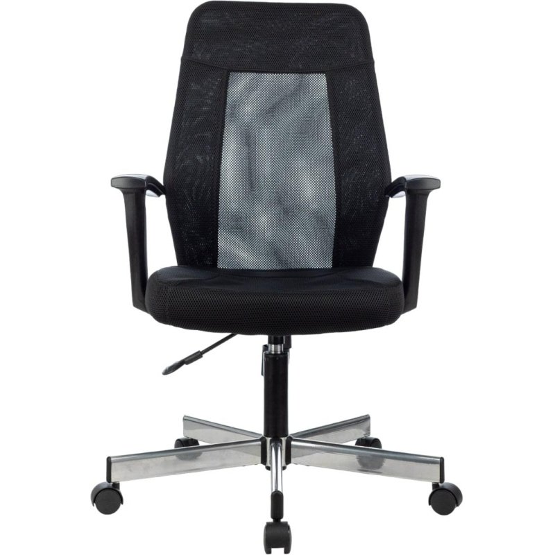 Кресло VB_EChair 225 DSL черный сетка/ткань хром