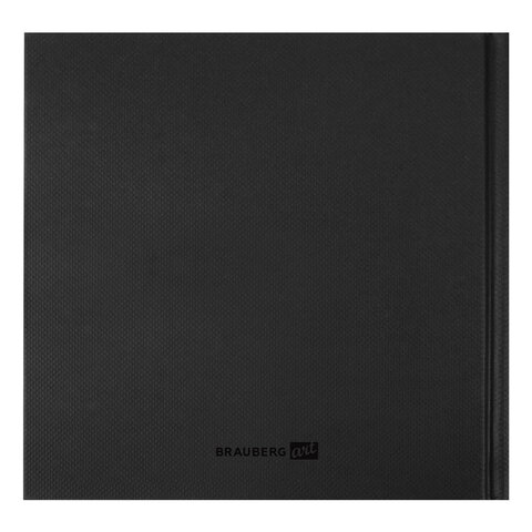 Скетчбук, слоновая кость, 100 г/м2, 190×190 мм, 110 л., книжный твердый переплет, BRAUBERG ART
