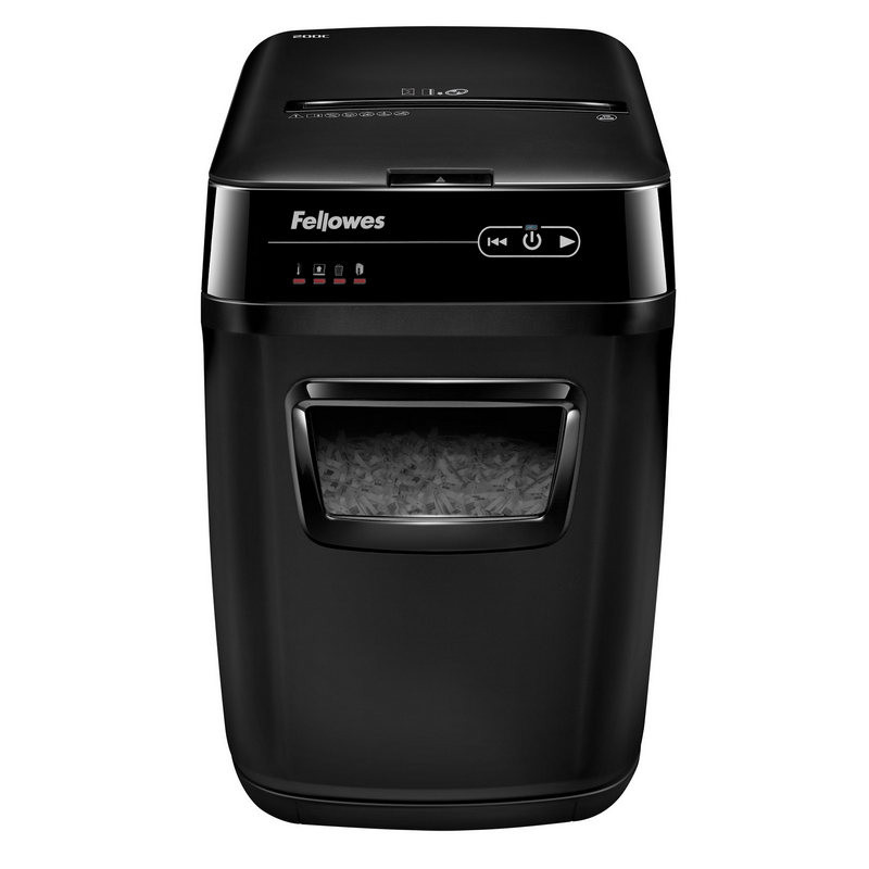 Уничтожитель документов Fellowes FS-46536 AutoMax 200C 4-й уровень секретности объем корзины 32 л