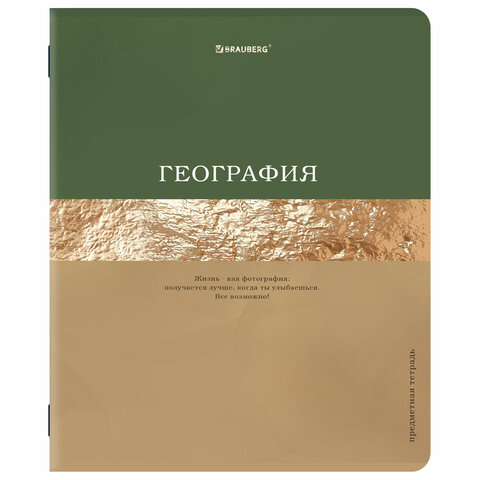 Тетради предметные, КОМПЛЕКТ 12 ПРЕДМЕТОВ, 48 л., матовая ламинация, фольга, BRAUBERG «GOLDY»