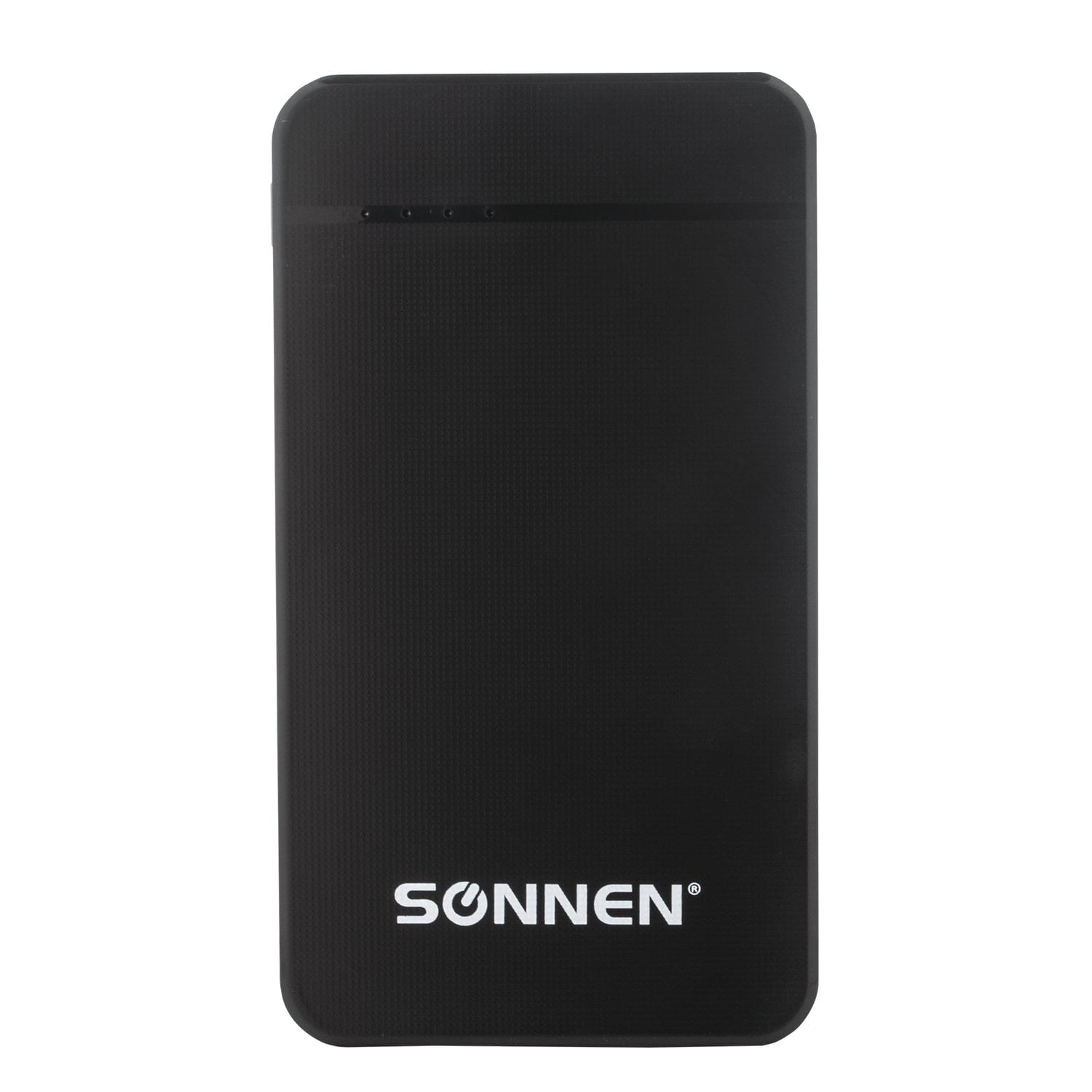 Аккумулятор внешний SONNEN POWERBANK V3801, 4000 mAh, литий-полимерный, черный