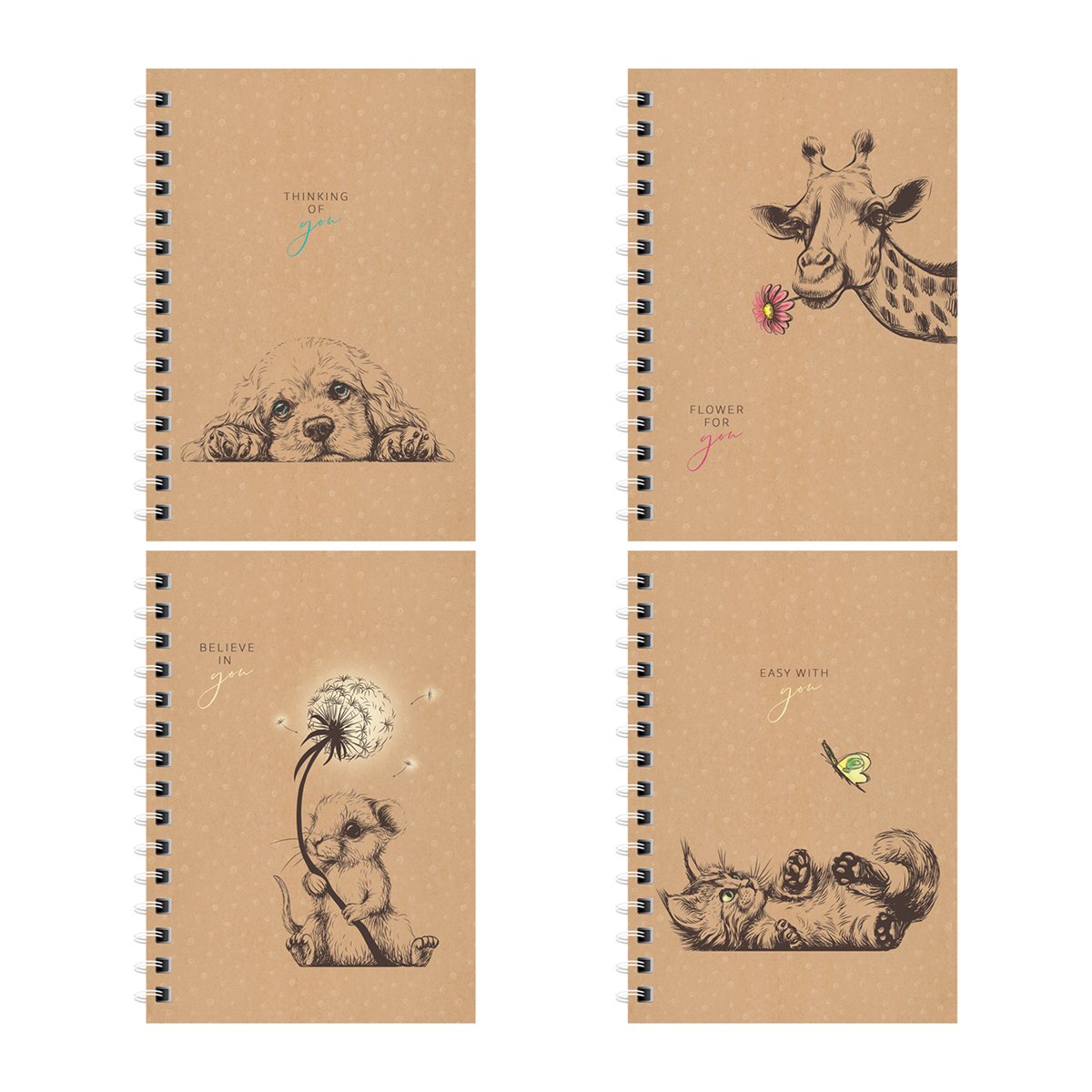превью Записная книжка А6 96л., на гребне ArtSpace «For you», твердая обложка, глянцевая ламинация