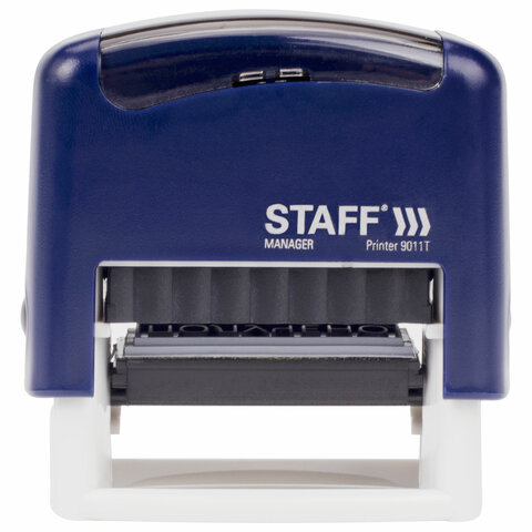Штамп стандартный STAFF «ПОЛУЧЕНО», оттиск 38×14 мм, «Printer 9011T»
