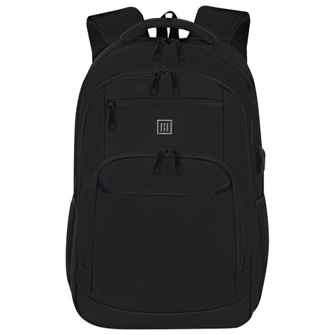 Рюкзак HEIKKI SECURE (ХЕЙКИ) универсальный, отделение для ноутбука, черный, 46×31x19 см