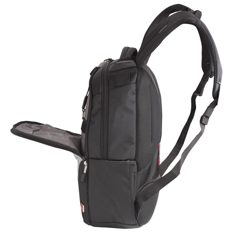 Рюкзак B-PACK «S-04» (БИ-ПАК) универсальный, с отделением для ноутбука, влагостойкий, черный, 45×29×16 см