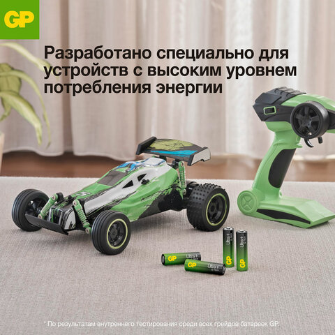 Батарейки КОМПЛЕКТ 2 шт., GP Ultra Plus G-Tech, AAA (LR03), алкалиновые, мизинчиковые