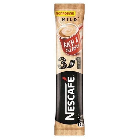Кофе растворимый NESCAFE «3 в 1 Мягкий», 20 пакетиков по 16 г (упаковка 320 г)