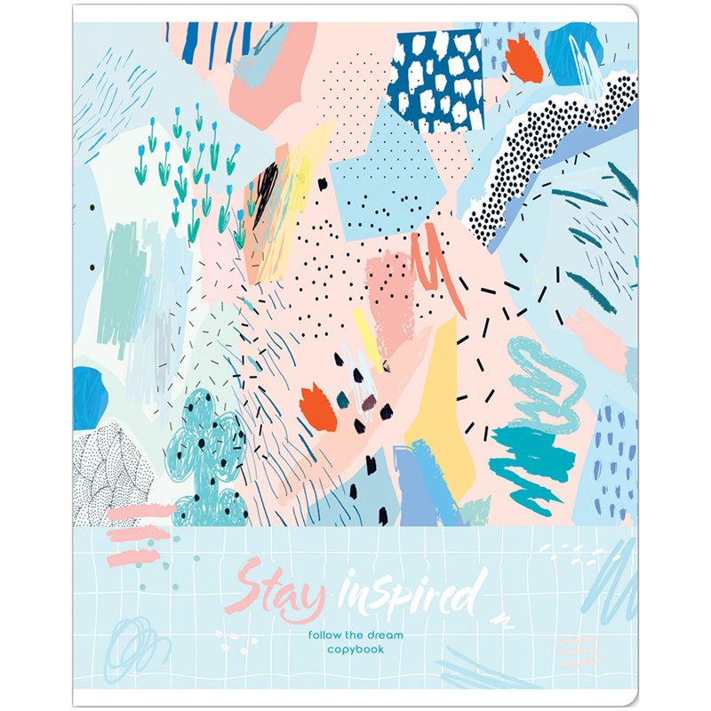 Тетрадь 48л., А5, клетка ArtSpace «Узоры. Stay inspired», эконом