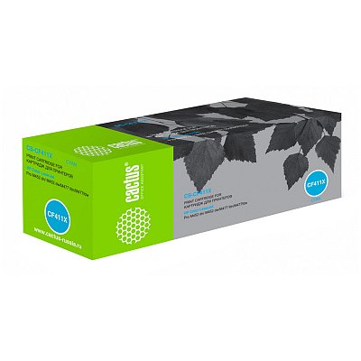 Картридж совм. Cactus CF411X голубой для HP CLJ Pro M452dn/ M452dw/M477fdn/M477fdw (5000стр. )