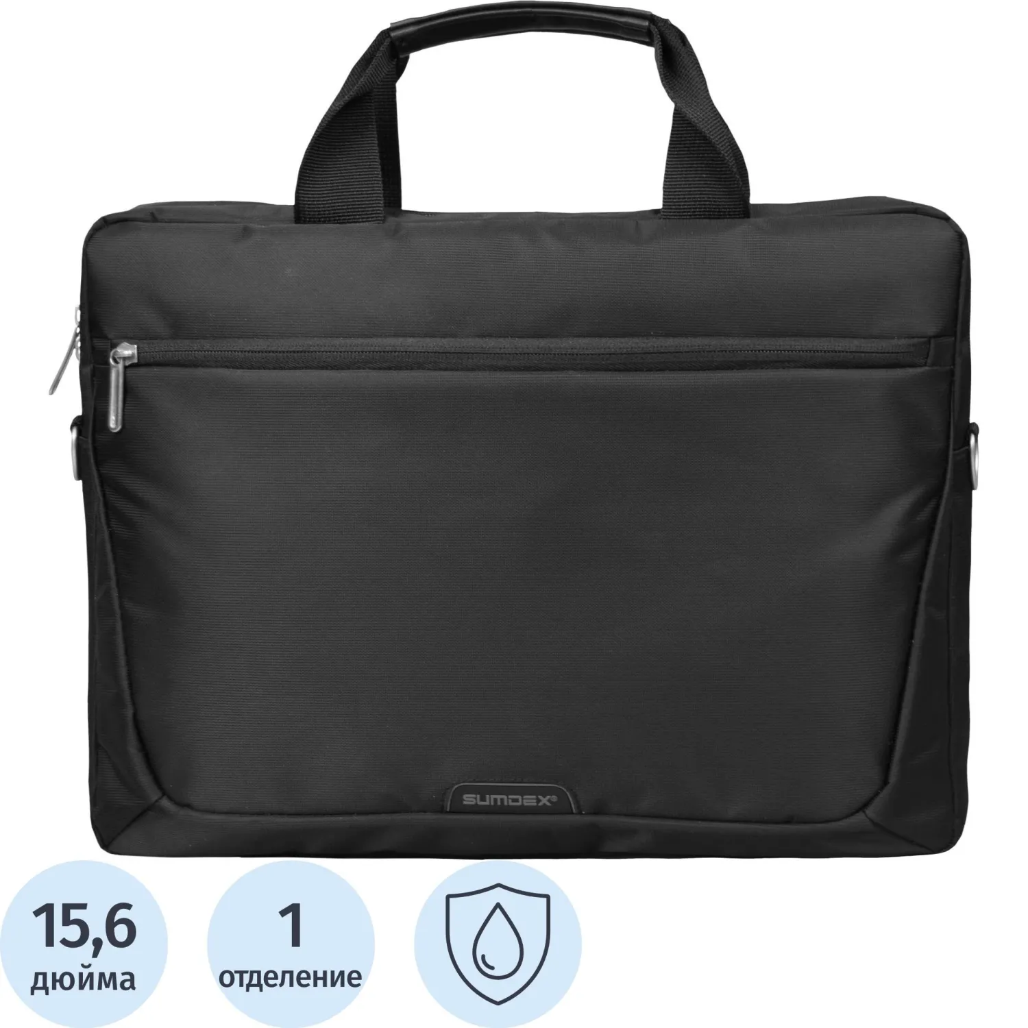 превью Сумка для ноутбука 15.6" Sumdex Passage чёрная (PON-111BK)