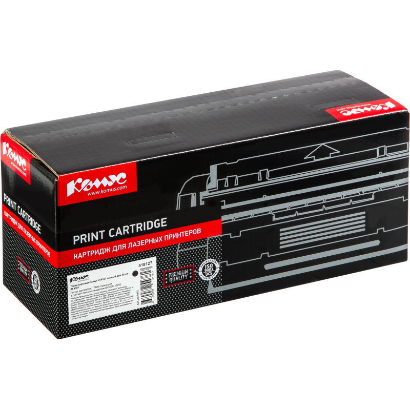 Тонер-картридж Комус 418127 чер. для Ricoh IM 430F