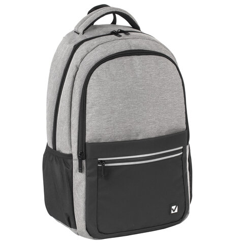 Рюкзак BRAUBERG URBAN универсальныйс отд. для ноутбукаUSB-портDetroitсер46×30х16 см,229894