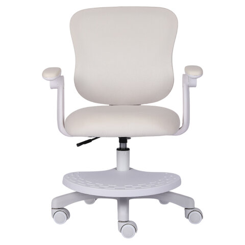 Кресло детское с подставкой для ног BRABIX «Sky MG-206», велюр, бежевое