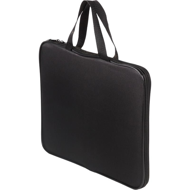 Папка-портфель тканевая Attache A4 черная (360×20×270 мм, 1 отделение) ручка из тесьмы