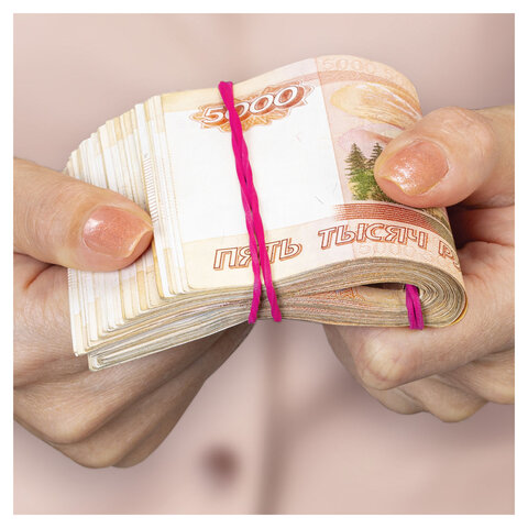 Резинки банковские TPR универсальные, диаметр 60 мм, 200 г, ЯРКИЕ ЦВЕТА, BRAUBERG SPECIAL
