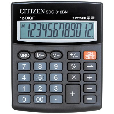 Калькулятор Citizen SDC812BN