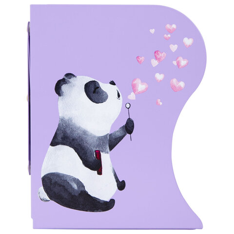 Подставка-держатель для книг и учебников BRAUBERG KIDS «Panda»раздвижнаяметаллическая238064