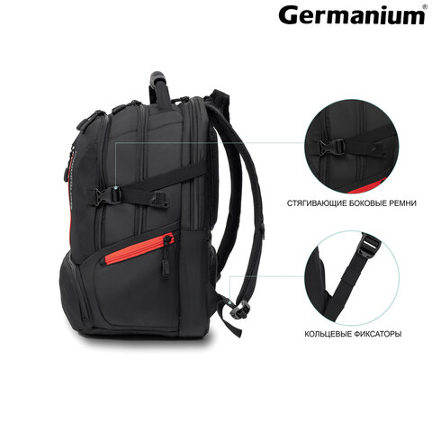 Рюкзак B-PACK «S-03» (БИ-ПАК) универсальный, с отделением для ноутбука, увеличенный объем, черный, 46×32×26 см