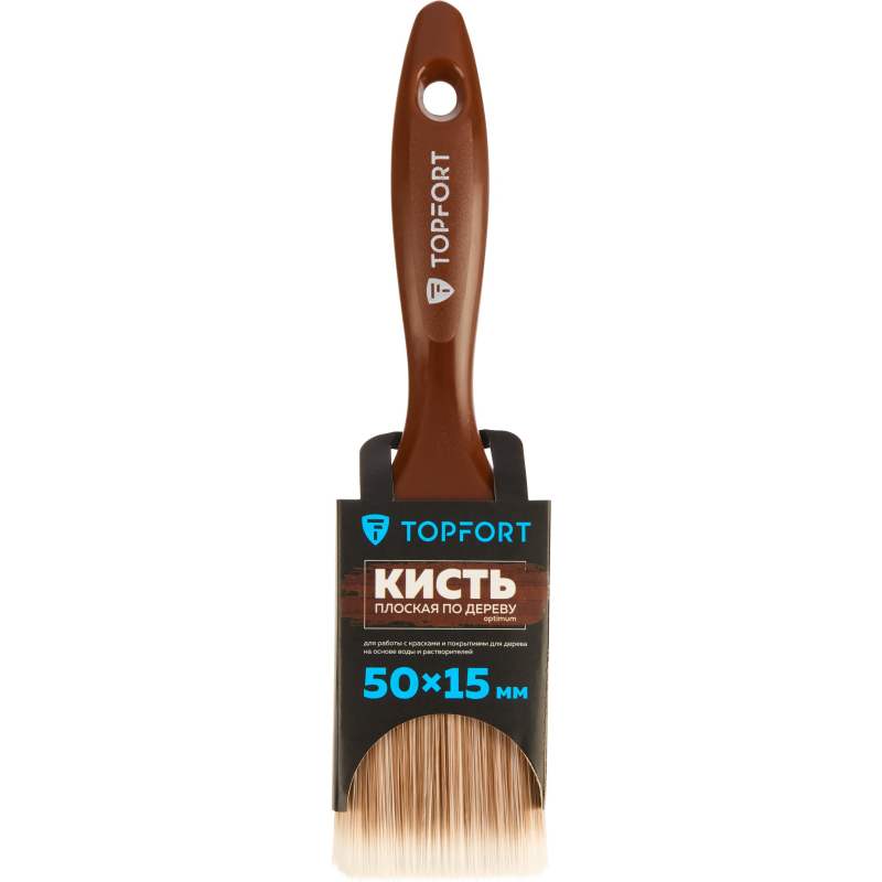 Кисть плоская по дереву TOPFORT Optimum 50×15