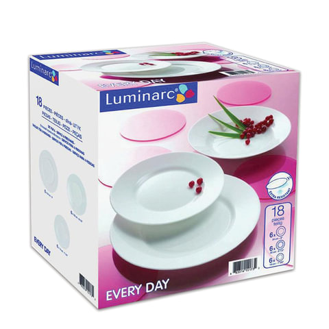 Набор столовой посуды Luminarc Every Day стекло 18 предметов