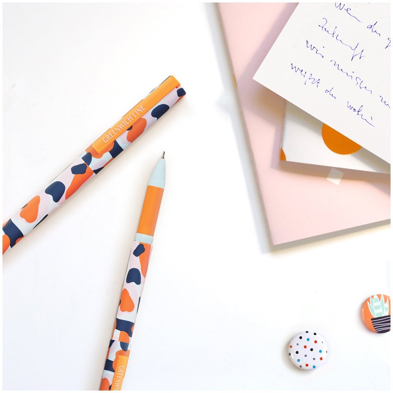 Ручка шариковая Greenwich Line «Trendy strokes» синяя, 0.7 мм, игольчатый стержень, грип, софт-тач