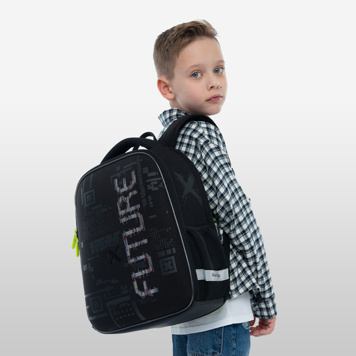 Ранец Berlingo Expert Mini «FutureX» 36×27×14см, 2 отделения, 2 кармана, анатомическая спинка