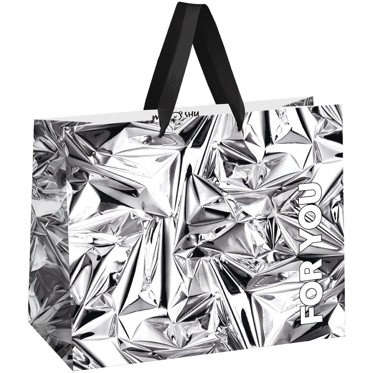 превью Пакет подарочный 32×26×12см MESHU «Shine», матовая ламинация