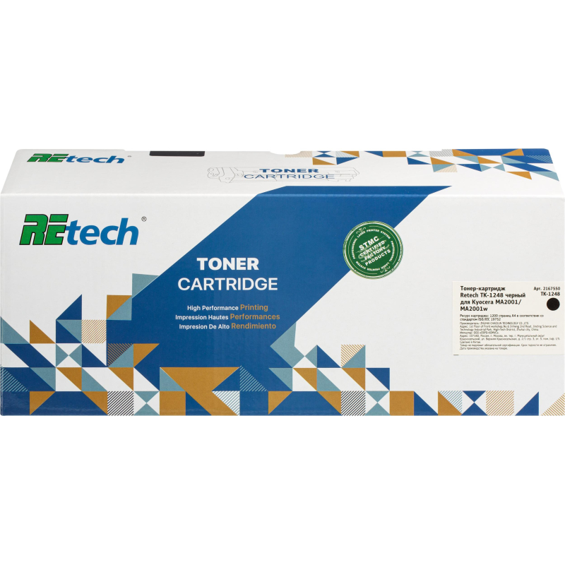 Тонер-картридж Retech TK-1248 чер. для Kyocera MA2001/MA2001w