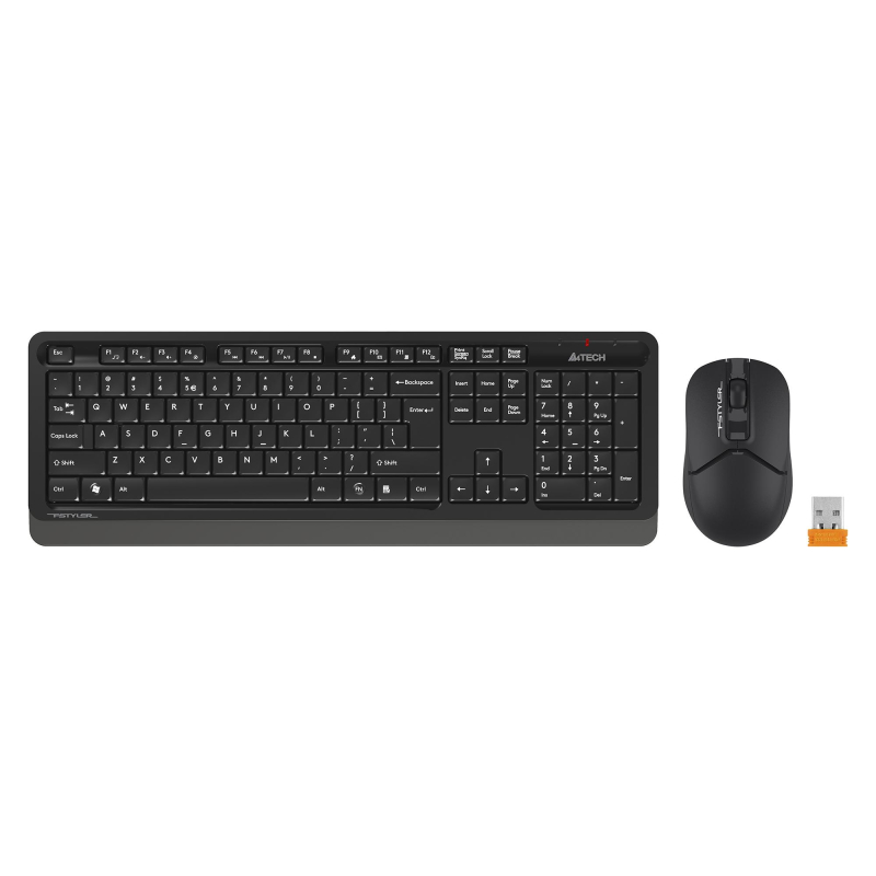 Набор клавиатура+мышь A4Tech Fstyler (FG1012 BLACK) клав:черн/сер мышь:черн