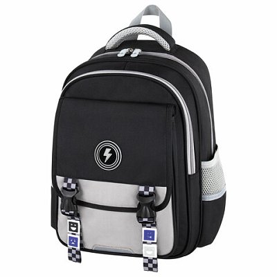 Рюкзак BRAUBERG SNAP, 2 отделения, 3 кармана, «Original black», 39×28х16 см